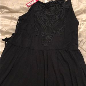 Xhilaration Black Lace Top Dress